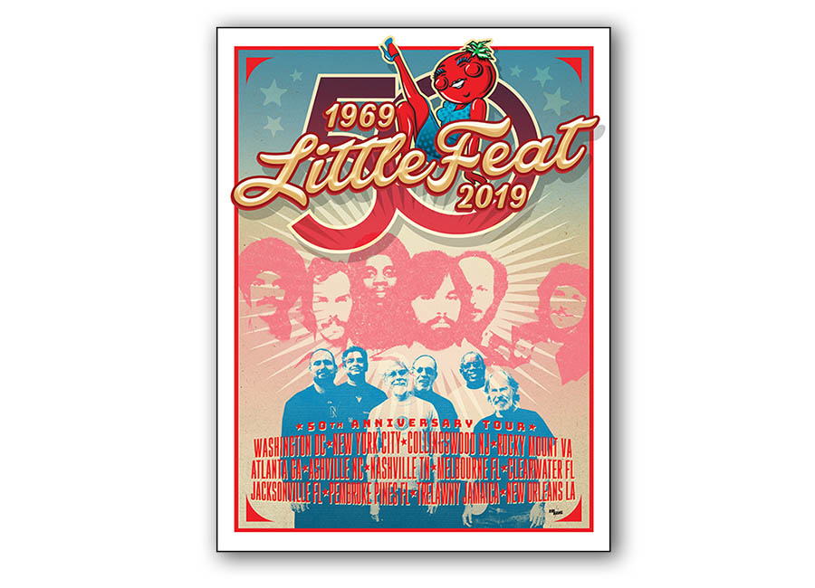 Little Feat 50th Anniversary Poster