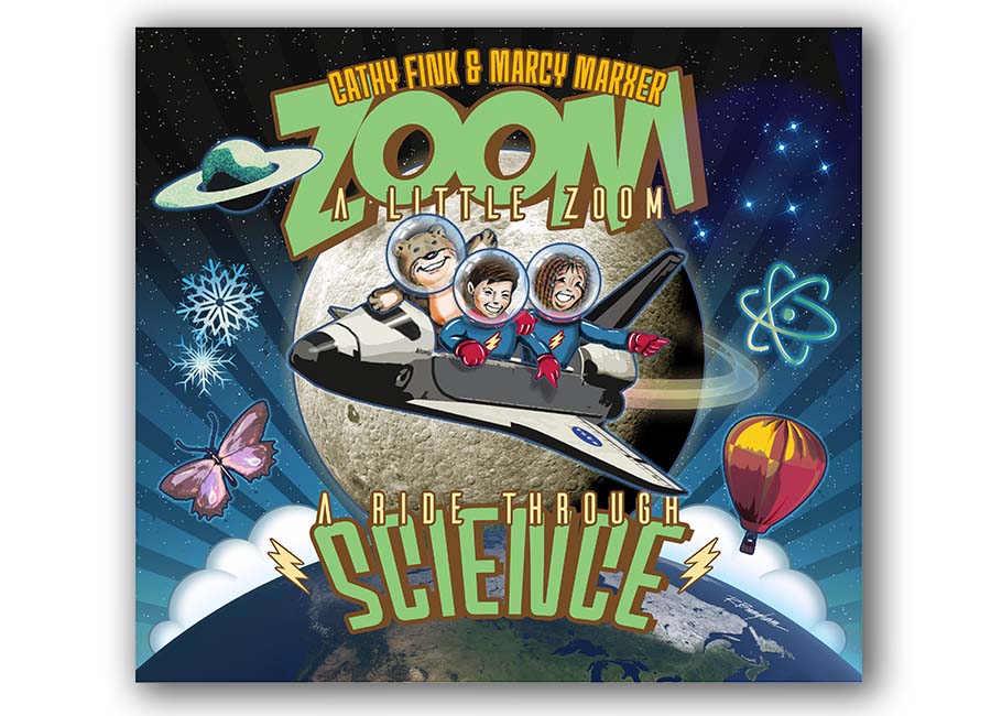 Cathy Fink Marcy Marxer Zoom A Little Zoom Cover